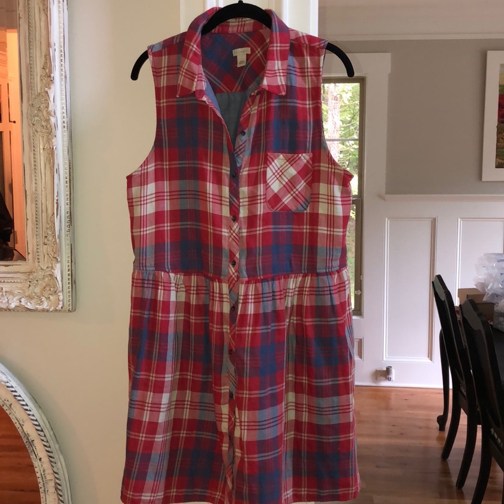 Super cute plaid dress Size Large